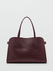 Mango Red Pebbled Faux Leather Bag - Image 1 of 3