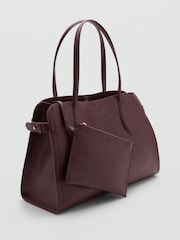 Mango Red Pebbled Faux Leather Bag - Image 2 of 3