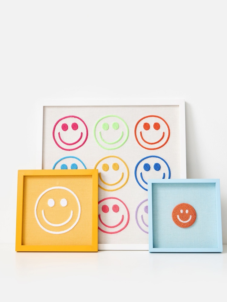 Oliver Bonas White Embroidered Bows Framed Wall Art - Image 4 of 4 Oliver Bonas White Embroidered Bows Framed Wall Art - Image 4 of 4