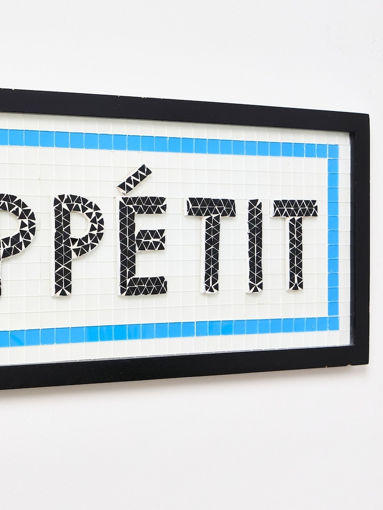 Oliver Bonas Cream Bon Appetit Framed Mosaic Wall Art - Image 4 of 4 Oliver Bonas Cream Bon Appetit Framed Mosaic Wall Art - Image 4 of 4