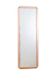 Oliver Bonas Pink Estrella Glass Full Length Wall Mirror - Image 2 of 4