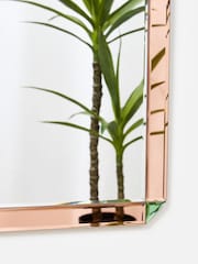 Oliver Bonas Pink Estrella Glass Full Length Wall Mirror - Image 3 of 4
