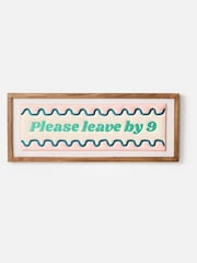 Oliver Bonas Pink Please Leave by 9 Wall Art - Image 2 of 5