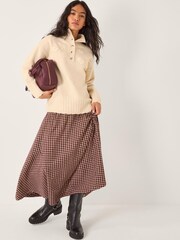 Monsoon Natural Em Floral Embroidered Knit Jumper - Image 4 of 5
