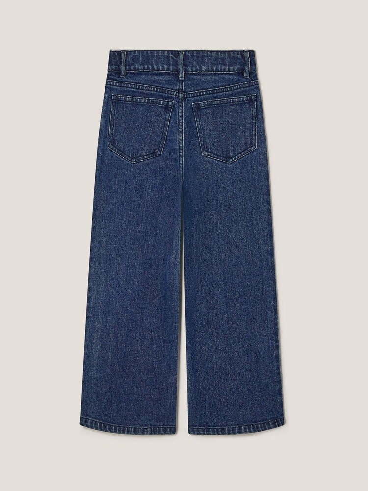 Monsoon Blue Heat Seal Jewel Wide Leg Jeans - Image 2 of 3 Monsoon Blue Heat Seal Jewel Wide Leg Jeans - Image 2 of 3