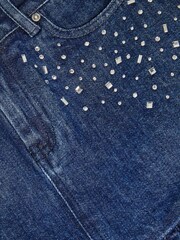 Monsoon Blue Jewel Heat Seal Denim Skirt - Image 3 of 3