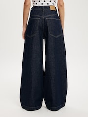 Cotton On Dark Blue 91 Wide Leg Jeans - Image 4 of 8