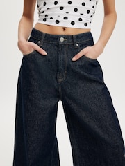 Cotton On Dark Blue 91 Wide Leg Jeans - Image 5 of 8