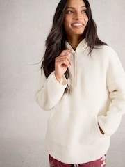 White Stuff White Wren Half Zip Jumper - Image 3 of 6