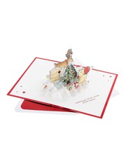 Hallmark Blue 3D Pop Up Forever Friends Reindeer Christmas Card - Image 4 of 5
