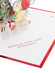 Hallmark Blue 3D Pop Up Forever Friends Reindeer Christmas Card - Image 5 of 5