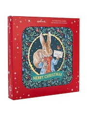 Hallmark Green 16 Pack Peter Rabbit Christmas Cards 2 Designs - Image 5 of 5