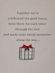Hallmark Cream Wonderful Wife Special Sentiment Christmas Card - Image 4 of 6