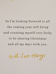 Hallmark Cream Wonderful Wife Special Sentiment Christmas Card - Image 5 of 6