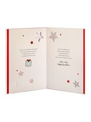 Hallmark Cream Son Special Sentiment Christmas Card - Image 3 of 6