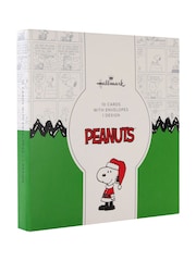 Hallmark White 10 Pack Peanuts Snoopy Christmas Cards 1 Design - Image 5 of 5