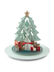 Hallmark Green Music & Motion 3D Tree & Presents Christmas Card - Image 2 of 6