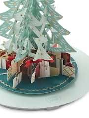 Hallmark Green Music & Motion 3D Tree & Presents Christmas Card - Image 5 of 6