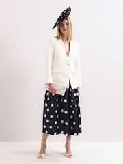 Phase Eight Ivory Twill Blazer - תמונה 3 מתוך 7