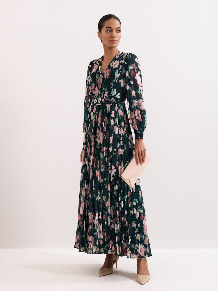 Phase Eight Blue Rosa Floral Dress - Image 1 of 7 Phase Eight Blue Rosa Floral Dress - Image 1 of 7