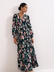 Phase Eight Blue Rosa Floral Dress - Image 3 of 7