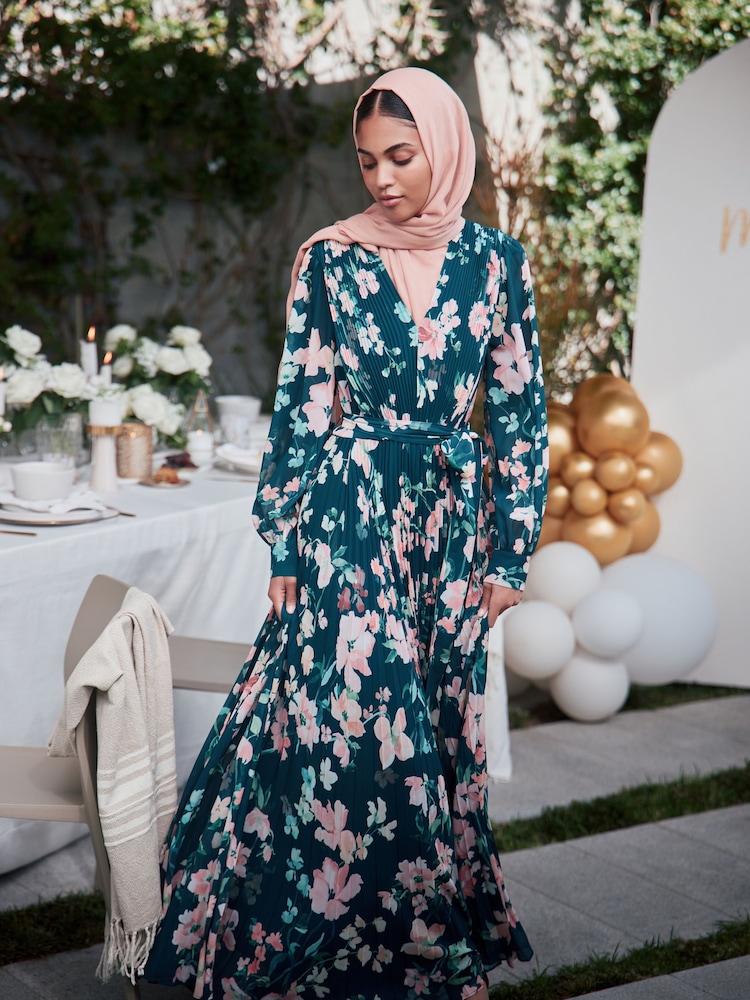 phase eight ladies dresses for special occasions Women's Rosa Floral Maxi Dress Teal phase eight dresses