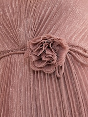 Phase Eight Pink Simara Plisse Dress - Image 5 of 7