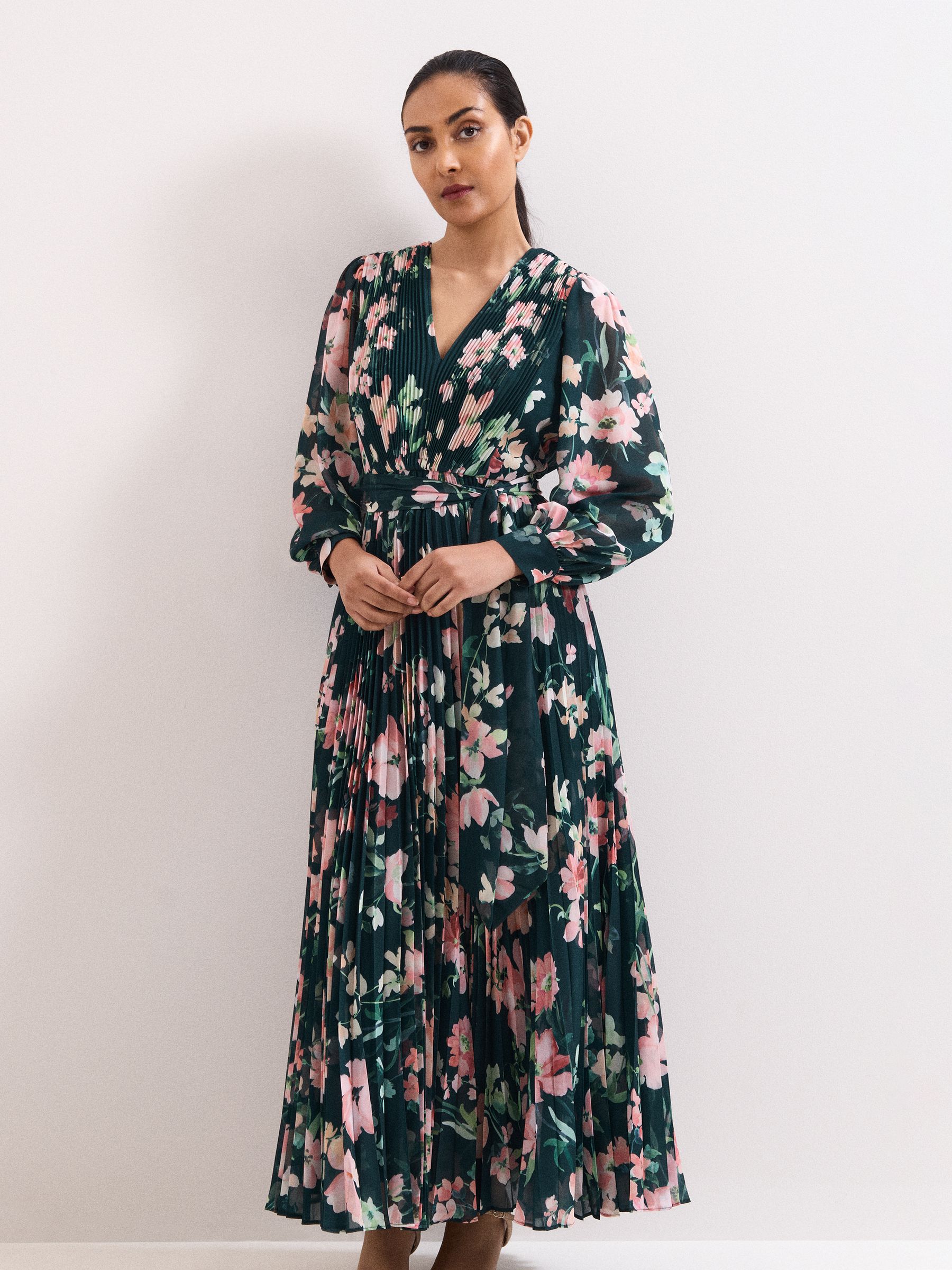 Buy Phase Eight Green Petite Rosa Floral Dress from Next USA