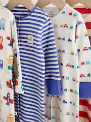 Bright Transport Two Way Zip Baby Sleepsuits 4 Pack (0mths-2yrs) - Image 12 of 18