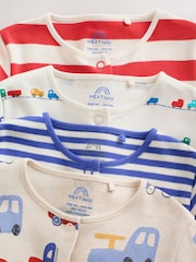 Bright Transport Two Way Zip Baby Sleepsuits 4 Pack (0mths-2yrs) - Image 13 of 18