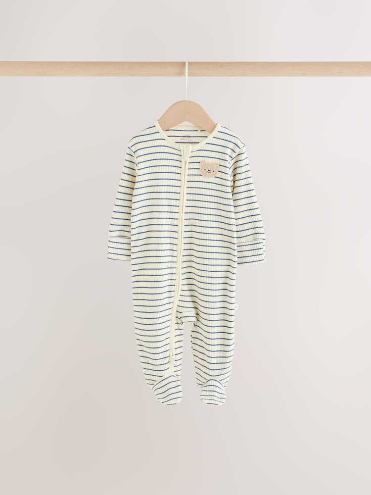 Neutral/Brown Bear - Baby-Schlafanzüge mit 2-Wege-Reißverschluss im 7er-Pack (0M.–2J.) - Bild 2 von 18