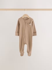 Neutral/Brown Bear - Baby-Schlafanzüge mit 2-Wege-Reißverschluss im 7er-Pack (0M.–2J.) - Bild 3 von 18