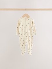 Neutral/Brown Bear - Baby-Schlafanzüge mit 2-Wege-Reißverschluss im 7er-Pack (0M.–2J.) - Bild 6 von 18
