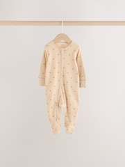 Neutral/Brown Bear - Baby-Schlafanzüge mit 2-Wege-Reißverschluss im 7er-Pack (0M.–2J.) - Bild 8 von 18