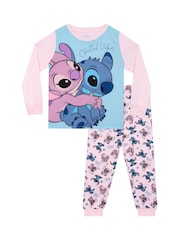 Character Blue Disney Lilo And Stitch Dressing Gown And Pyjamas Set - Image 2 of 10