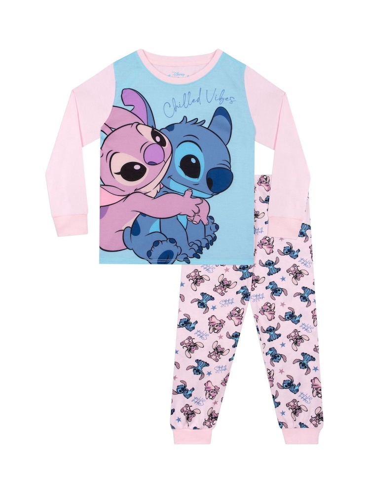 Character Blue Disney Lilo And Stitch Dressing Gown And Pyjamas Set - Image 2 of 10