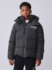 smALLSAINTS Washed Black Underground Short Padded Coat - Image 1 of 16