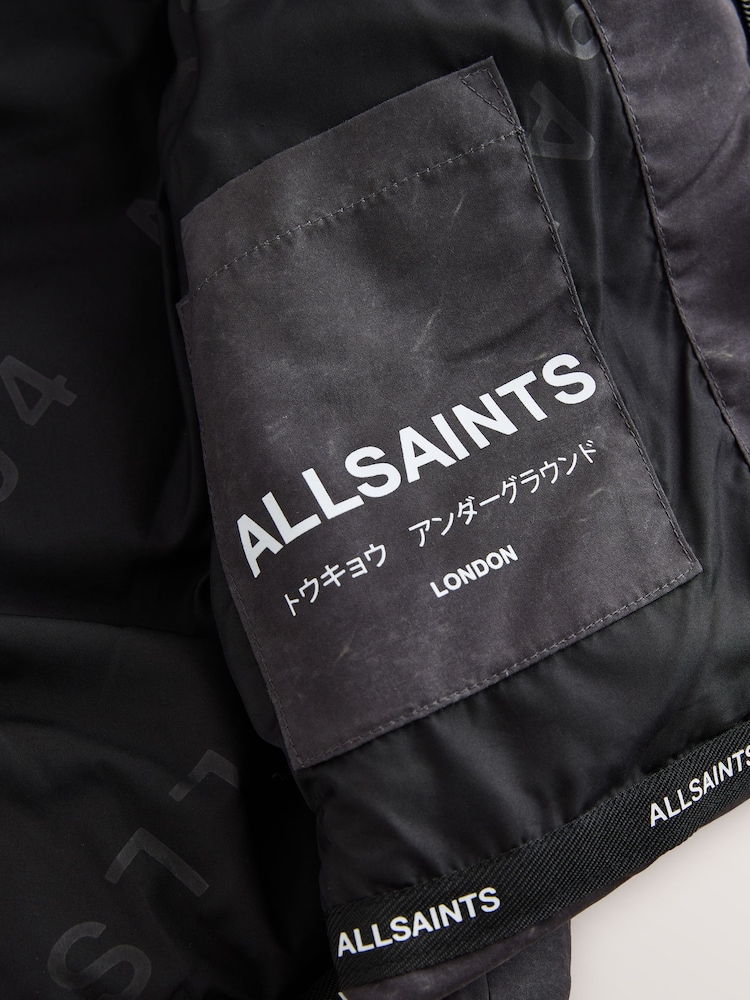 smALLSAINTS Washed Black Underground Short Padded Coat - Image 16 of 16