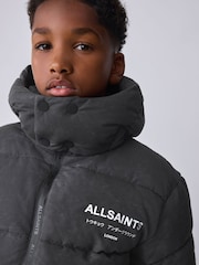 smALLSAINTS Washed Black Underground Short Padded Coat - Image 5 of 16