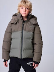 smALLSAINTS Khaki Green Underground Short Padded Coat - Image 1 of 18