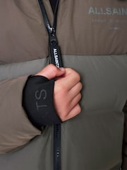 smALLSAINTS Khaki Green Underground Short Padded Coat - Image 10 of 18