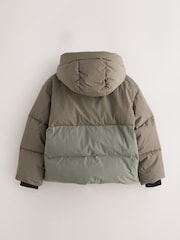 smALLSAINTS Khaki Green Underground Short Padded Coat - Image 13 of 18