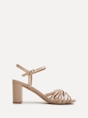 Linzi Nude Arabel  Strappy Block Heel Sandals - Image 3 of 6