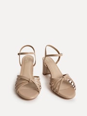 Linzi Nude Arabel  Strappy Block Heel Sandals - Image 4 of 6