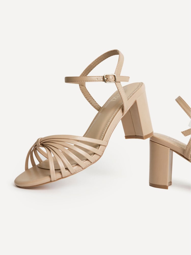 Linzi Nude Arabel  Strappy Block Heel Sandals - Image 5 of 5