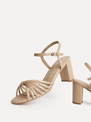 Linzi Nude Arabel  Strappy Block Heel Sandals - Image 6 of 6