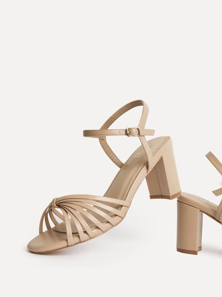 Linzi Nude Arabel  Strappy Block Heel Sandals - Image 6 of 6