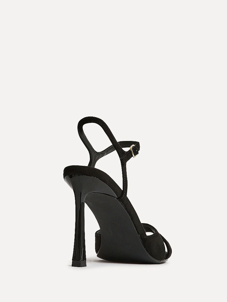 Linzi Black Compelled Crossover Stiletto Heeled Sandals - Image 5 of 5 Linzi Black Compelled Crossover Stiletto Heeled Sandals - Image 5 of 5