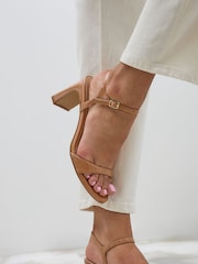 Linzi Brown Charisma Barely There Block Heeled Sandals - Image 6 of 6