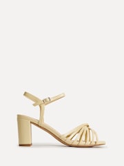 Linzi Yellow Arabel  Strappy Block Heel Sandals - Image 2 of 5